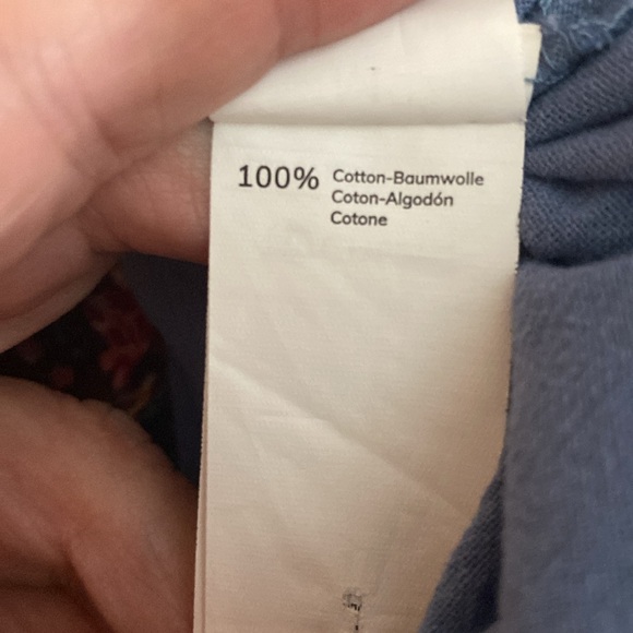 Cupshe Blue Cotton Wide Leg Rompers V Neck Sleeveless Romper NWOT SKU1096 - Picture 8 of 9